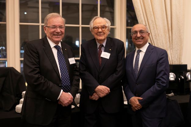 Past and present LSC Chairs L-R: Alan Cameron AO, The Hon Michael Black AC KC FAAL, Sitesh Bhojani 